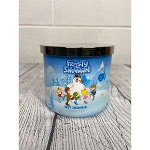 NEW Goose Creek Frosty‎ the Snowman Candle 3-Wick Silly Snowman 14.5 oz
